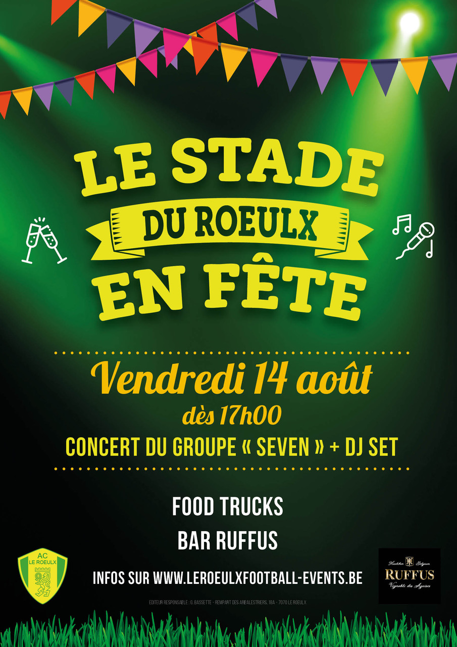 Affiche Le stade du Roeulx en fête